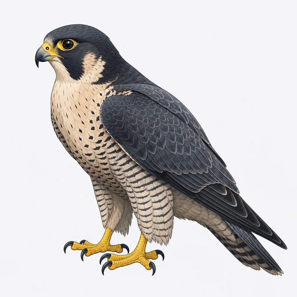 peregrine falcon catch photo